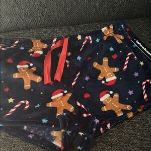Festive Gingerbread Plush Shorts